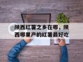 陕西红薯之乡在哪，陕西哪里产的红薯最好吃