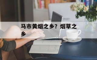马市黄烟之乡？烟草之乡