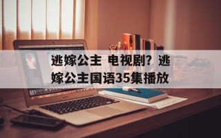 逃嫁公主 电视剧？逃嫁公主国语35集播放