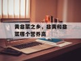 黄韭菜之乡，韭黄和韭菜哪个营养高