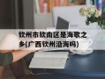 钦州市钦南区是海歌之乡(广西钦州沿海吗)