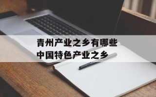青州产业之乡有哪些 中国特色产业之乡