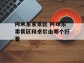 阿米东索景区 阿咪东索景区和卓尔山哪个好看
