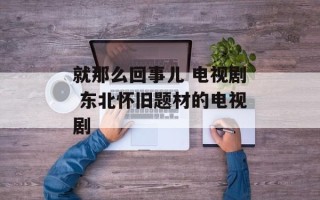 就那么回事儿 电视剧 东北怀旧题材的电视剧