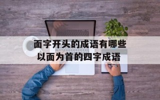 面字开头的成语有哪些 以面为首的四字成语