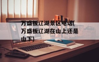 万盛板辽湖景区电话(万盛板辽湖在山上还是山下)