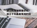 浙江的海滩哪里好玩？浙江十大最美海滩的特产