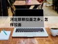 河北邯郸拉面之乡，怎样拉面