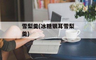 雪梨羹(冰糖银耳雪梨羹)