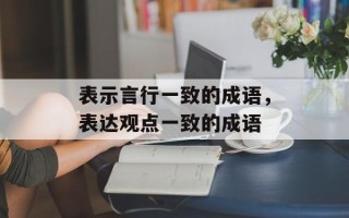 表示言行一致的成语，表达观点一致的成语