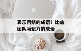 表示团结的成语？比喻团队凝聚力的成语