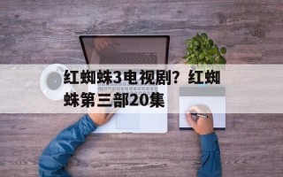 红蜘蛛3电视剧？红蜘蛛第三部20集