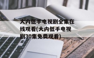 大内低手电视剧全集在线观看(大内低手电视剧30集免费观看)