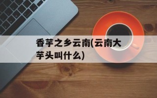 香芋之乡云南(云南大芋头叫什么)