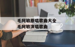 毛阿敏原唱歌曲大全 毛阿敏演唱歌曲