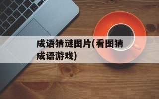 成语猜谜图片(看图猜成语游戏)