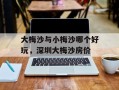 大梅沙与小梅沙哪个好玩，深圳大梅沙房价