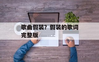歌曲假装？假装的歌词完整版