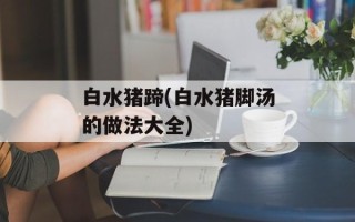 白水猪蹄(白水猪脚汤的做法大全)