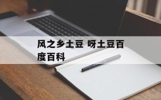 风之乡土豆 呀土豆百度百科