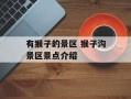 有猴子的景区 猴子沟景区景点介绍