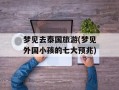 梦见去泰国旅游(梦见外国小孩的七大预兆)