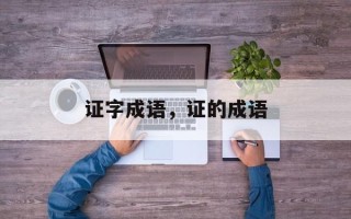 证字成语，证的成语