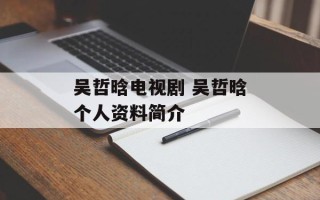 吴哲晗电视剧 吴哲晗个人资料简介