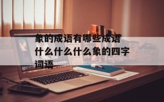 象的成语有哪些成语 什么什么什么象的四字词语
