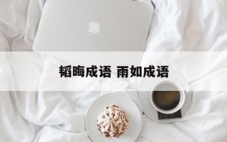 韬晦成语 雨如成语