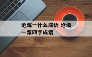 沧海一什么成语 沧海一粟四字成语