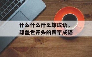 什么什么什么雄成语，雄盖世开头的四字成语
