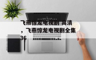飞燕惊龙电视剧 高清，飞燕惊龙电视剧全集36