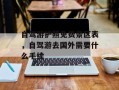 自驾游护照免费景区表，自驾游去国外需要什么手续