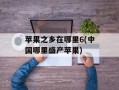 苹果之乡在哪里6(中国哪里盛产苹果)