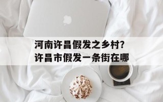 河南许昌假发之乡村？许昌市假发一条街在哪