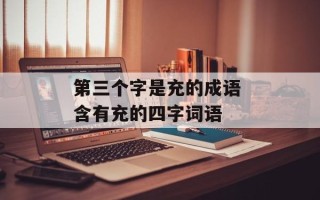 第三个字是充的成语 含有充的四字词语