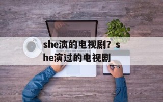 she演的电视剧？she演过的电视剧