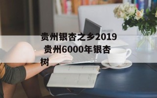 贵州银杏之乡2019 贵州6000年银杏树
