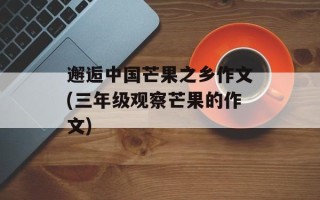 邂逅中国芒果之乡作文(三年级观察芒果的作文)