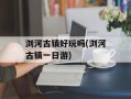 浏河古镇好玩吗(浏河古镇一日游)