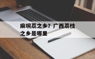 麻垌荔之乡？广西荔枝之乡是哪里