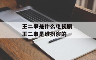 王二串是什么电视剧 王二串是谁扮演的