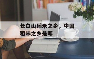 长白山稻米之乡，中国稻米之乡是哪