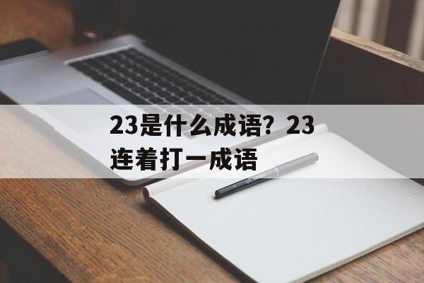 23是什么成语？23连着打一成语-第1张图片-