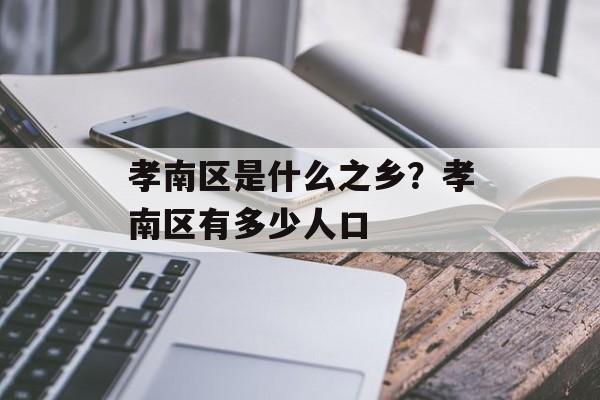 孝南区是什么之乡？孝南区有多少人口-第1张图片-